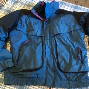 Vintage Columbia Powder Keg Ski Parka, 2 in 1 Jacket, Pockets Galore!  Men’s TXL